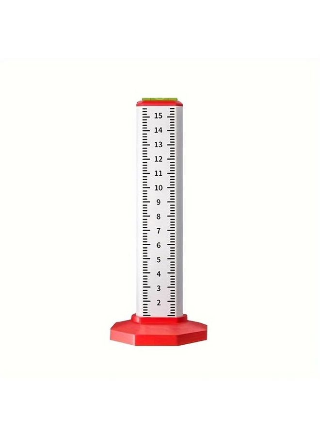White Horizontal Ruler Double Sided Infrared Level Tool For Brick And Floor Tile Positioning - Image 1