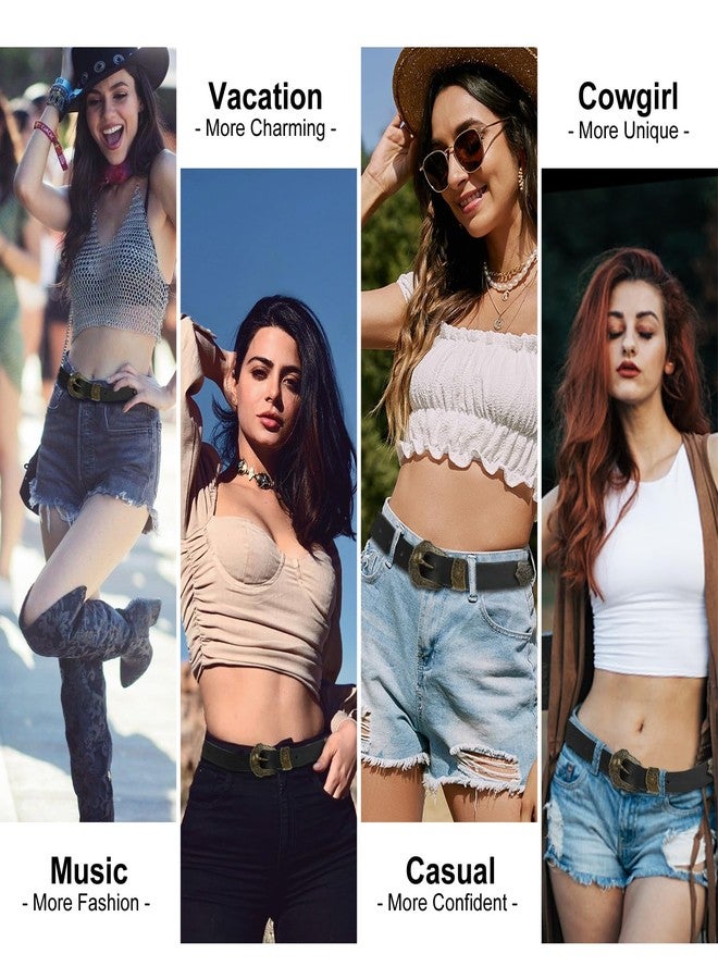 NPET Women Leather Belt for Jeans, Dresses, Fashion with Gold Buckle - Image 5