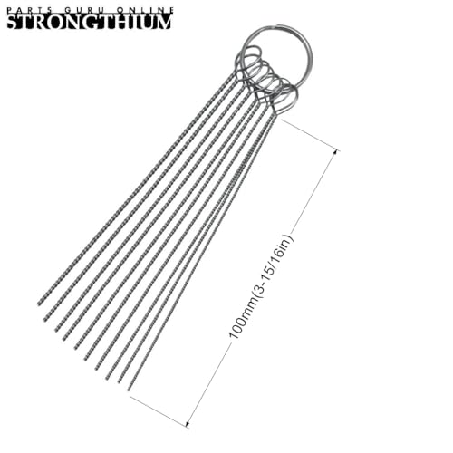 Strongthium Cutting Torch Tip Cleaner Tool kit for Welding Nozzles Carb Carbon Carburetor Jet Sprinklers and Shower Heads Spray Guns Orifices Wires Needles in Set - Image 5