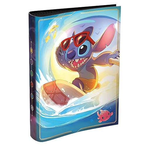 Ravensburger Disney Lorcana TCG Portfolio featuring Stitch  Carefree Surfer by Marcel Berg  Holds 64 Cards  8 Oversized Cards  Premium Storage  Stylish Protection  Ages 8 - Image 5