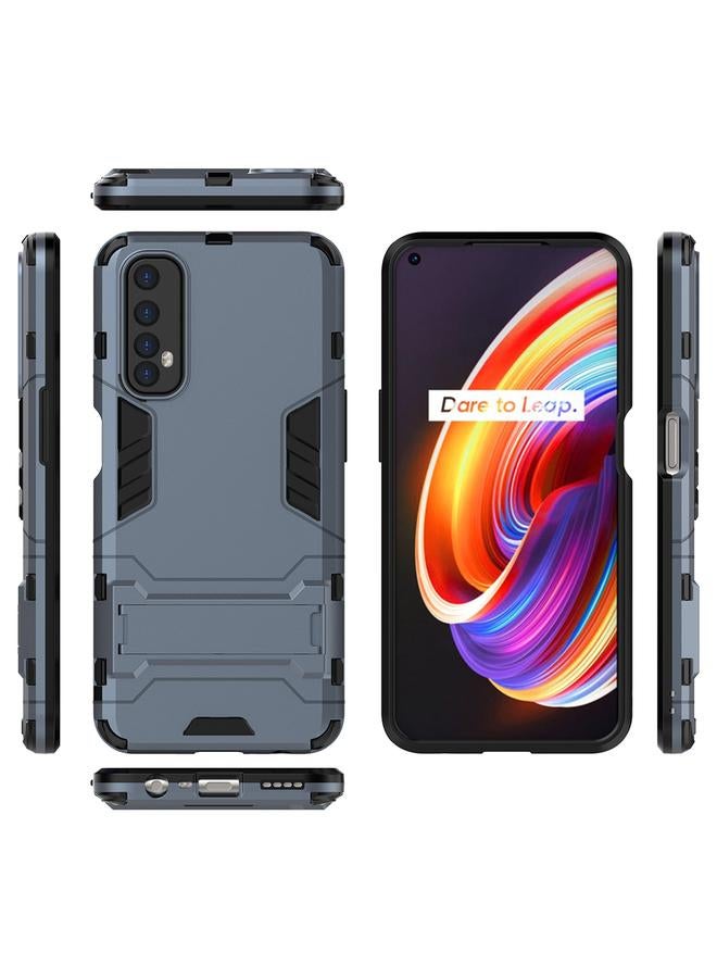 اس-توب جراب لهاتف OPPO Realme 7 PC + جراب واقٍ مقاوم للصدمات من مادة TPU مع حامل - Image 5