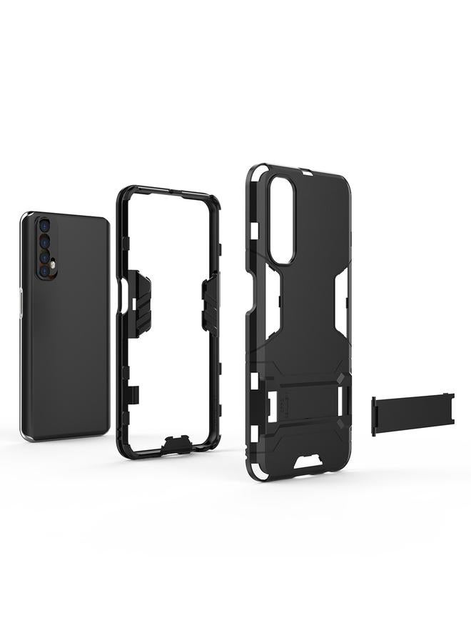 اس-توب جراب لهاتف OPPO Realme 7 PC + جراب واقٍ مقاوم للصدمات من مادة TPU مع حامل - Image 4