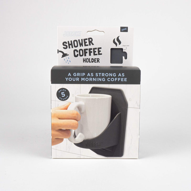 30 Watt JOESKI  Portable Shower Coffee Cup Holder  All Hot Beverages  Patented Silicone Grips Any Shiny Bath Surface
