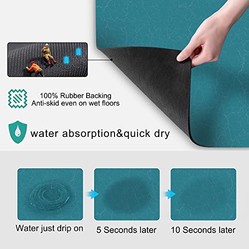 GOLENER Coffee Maker Mat For Countertops,Coffee Bar Decor,Coffee Machine Pads,Absorbent, Washable,Reversible Microfiber Dish Drying Mat For Kitchen accessories,Under Small Appliance Mats - Image 2