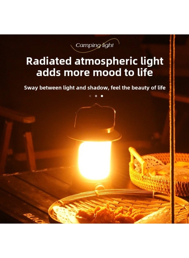 Field Travel Led Camping Lights Type-c Charging Waterproof Atmosphere Tent Lights A Generation Of Hair-Color:Solar Lantern (stepless Dimming) - Image 4