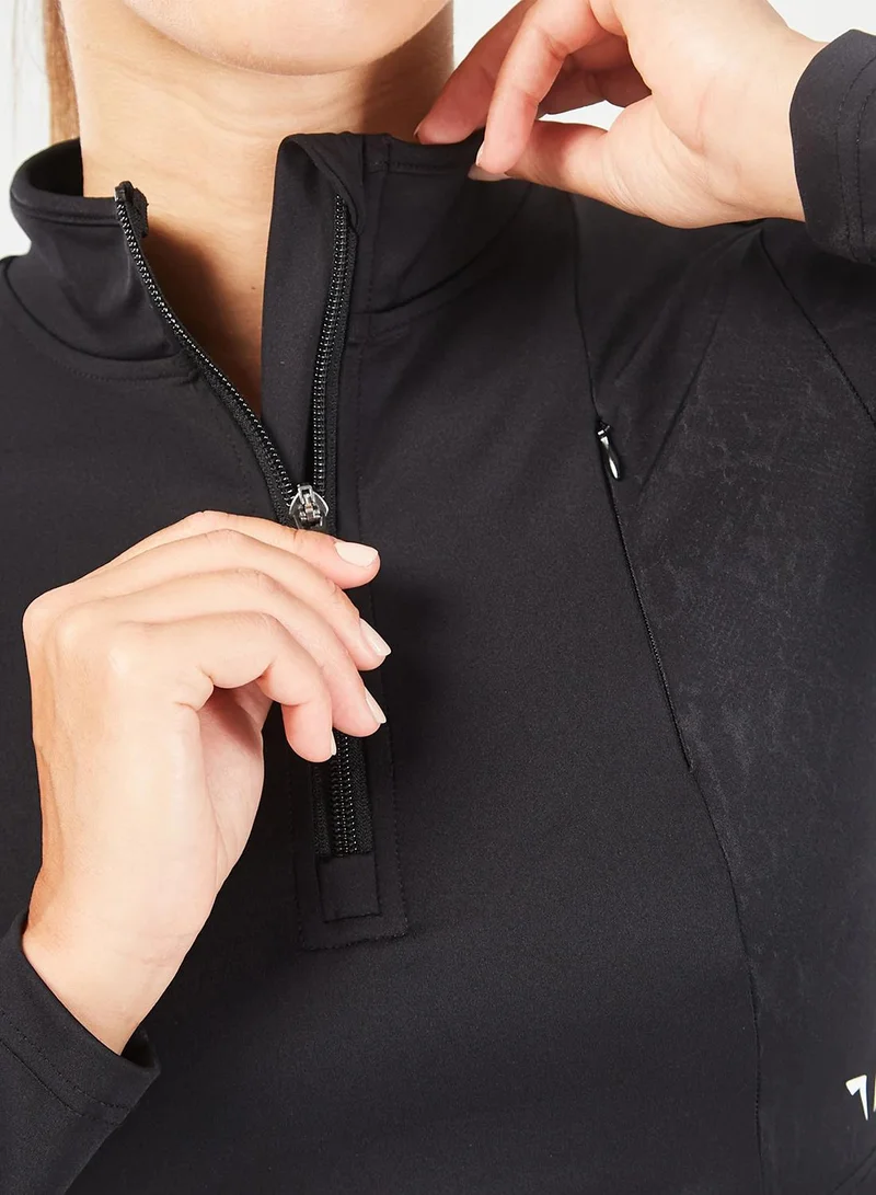 SQUATWOLF Qtr Zip Untamed Top