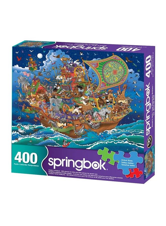 Springbok S 400 Piece Family Jigsaw Puzzle Noah'S Ark Made In Usa - Image 3