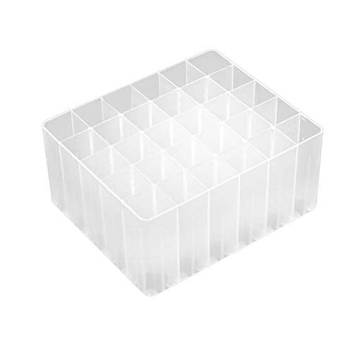 Chris.W 2 Pack 30-Slot Art Markers Pen Holder Desk Stand Organizer Storage Tray Marker Empty Storage Pack(Clear) - Image 2