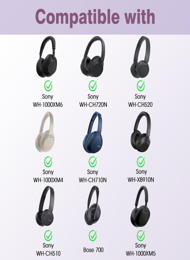 Fintie Hard Case for Sony WH-CH720N/ WH-CH710N/ WH-CH520/ WH-CH510/ WH-1000XM6/ WH-1000XM5/ WH-1000XM4/ WHXB910N Wireless Headphone - Travel Protective Cover Carrying Storage Bag (Black) - Image 2