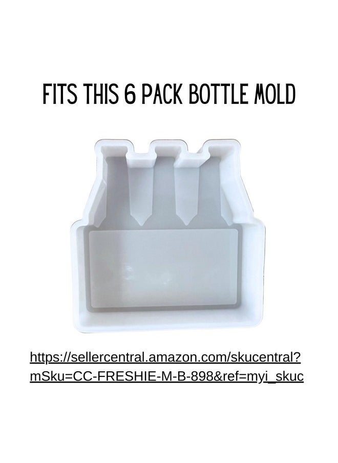 Lashicorn - Beer Can Bottle 6 Pack Case Freshie Cardstock Cutouts 11 Designs 44 Pieces Manly Cardstock Drip Can Scented Aroma Beads Bake W/Mold For Car Freshie Beer Hard Seltzer - Image 1