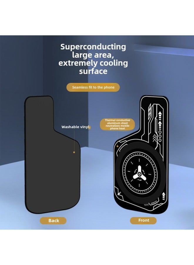Beauenty S1 Semi-conductor Cooling Phone Holder Silent Gaming Back Clip For Live Broadcasting Playing Mobile Games-Product Color:P1 Heat Sink Hot Plate (with Magnetic Ring + Water-washed Nano Black Glue) - Image 1