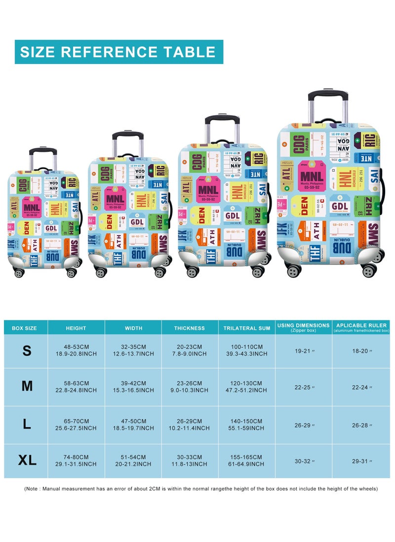 HomarKet Travel Luggage Cover Spandex Suitcase Protector Washable Baggage Covers Fits 18-32 Inch Luggage  - Image 5