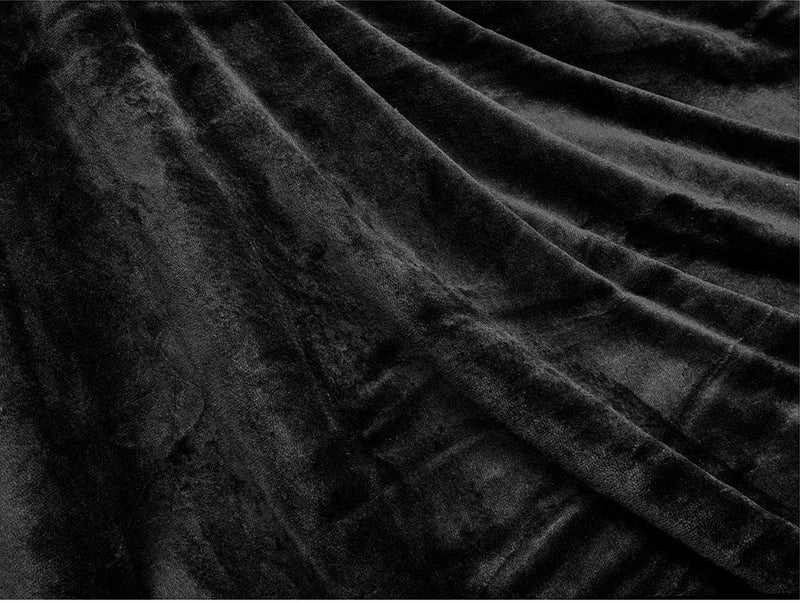 Fluffy's Fluffys Fleece 250 TC Reversible Throw Blanket Black_Queen - Image 2