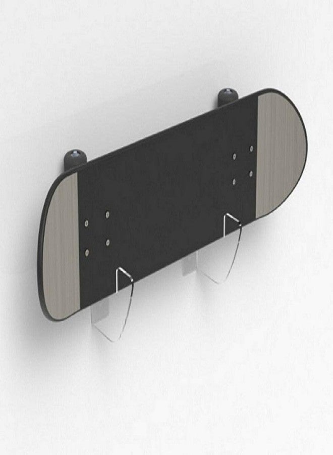 WANLIAN Skateboard Rack Skateboard Wall Rack Fixing Rack Skateboard Wall Mounted Display Rack Hanger Scooter Bracket Deck Rack (Transparent 1set) - Image 1