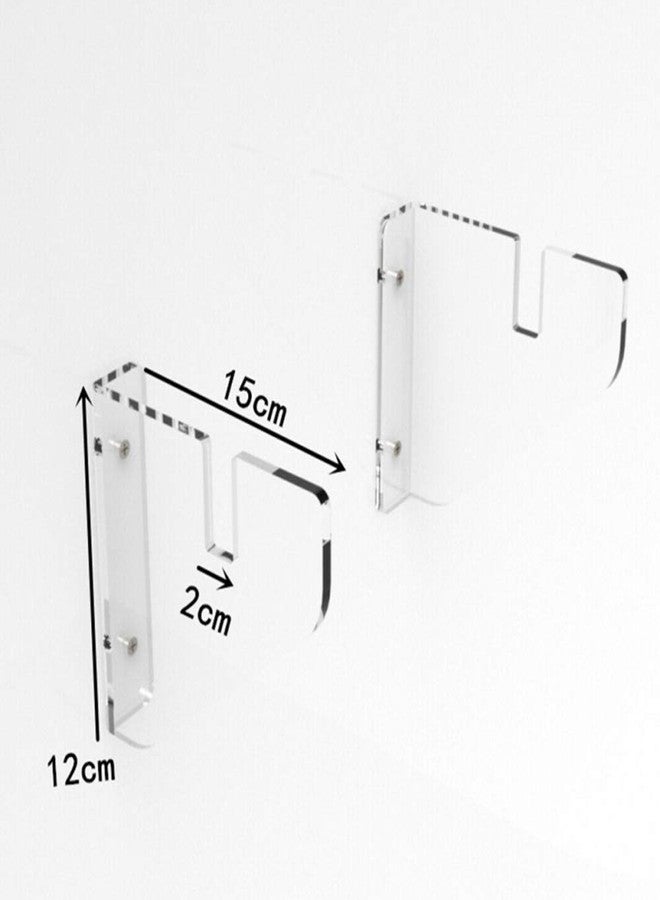 WANLIAN Skateboard Rack Skateboard Wall Rack Fixing Rack Skateboard Wall Mounted Display Rack Hanger Scooter Bracket Deck Rack (Transparent 1set) - Image 5
