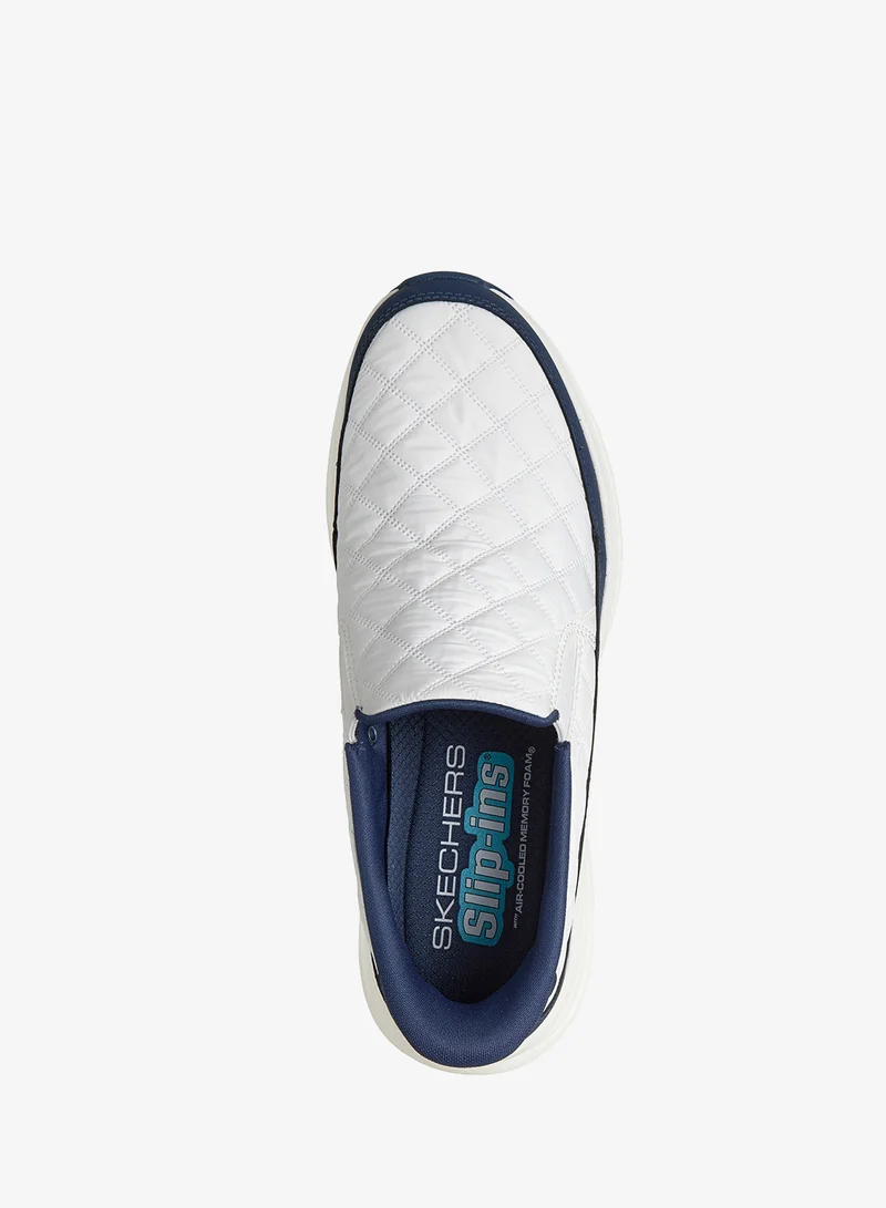 Skechers WHITE MESH/DURALEATHER/NAVY TRIM CONTOUR FOAM for Men | Best Price UAE
