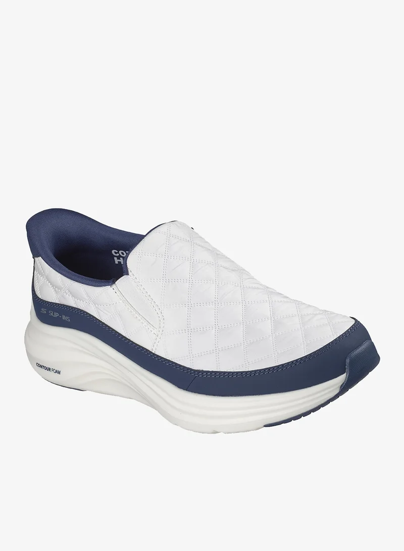 Skechers WHITE MESH/DURALEATHER/NAVY TRIM CONTOUR FOAM for Men | Best Price UAE