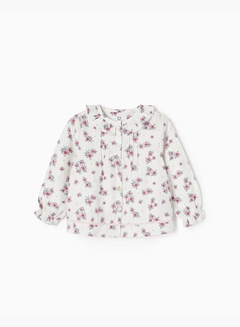 زيبي Zippy Cotton Floral Shirt For Baby Girls
