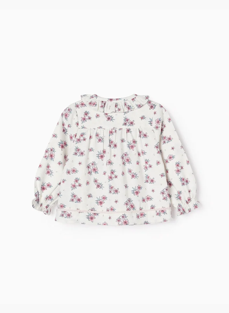زيبي Zippy Cotton Floral Shirt For Baby Girls