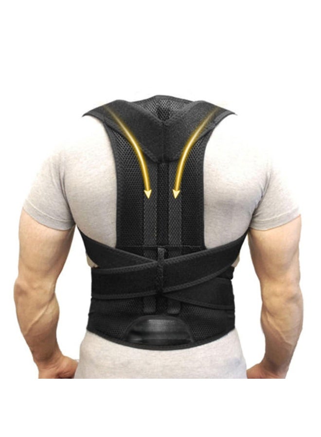 Hugifts Back Brace Posture Corrector for Men and Women, Full Adjustable for Upper and Lower Back Pain Relief- Scoliosis Hunchback Thoracic Spine Corrections and Back Support - Image 1