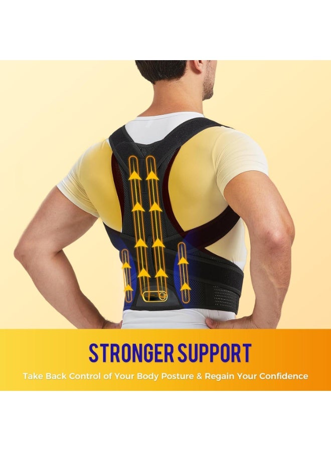 Hugifts Back Brace Posture Corrector for Men and Women, Full Adjustable for Upper and Lower Back Pain Relief- Scoliosis Hunchback Thoracic Spine Corrections and Back Support - Image 3