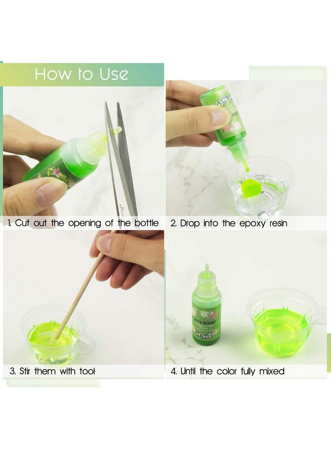 LET'S RESIN - Epoxy Resin Dye 15 Color Translucent Epoxy Resin Pigment Odorless Concentrated Epoxy Resin Paint Each 0.35Oz Liquid Resin Colorant For Resin Coloring Epoxy Resin Resin Molds - Image 1