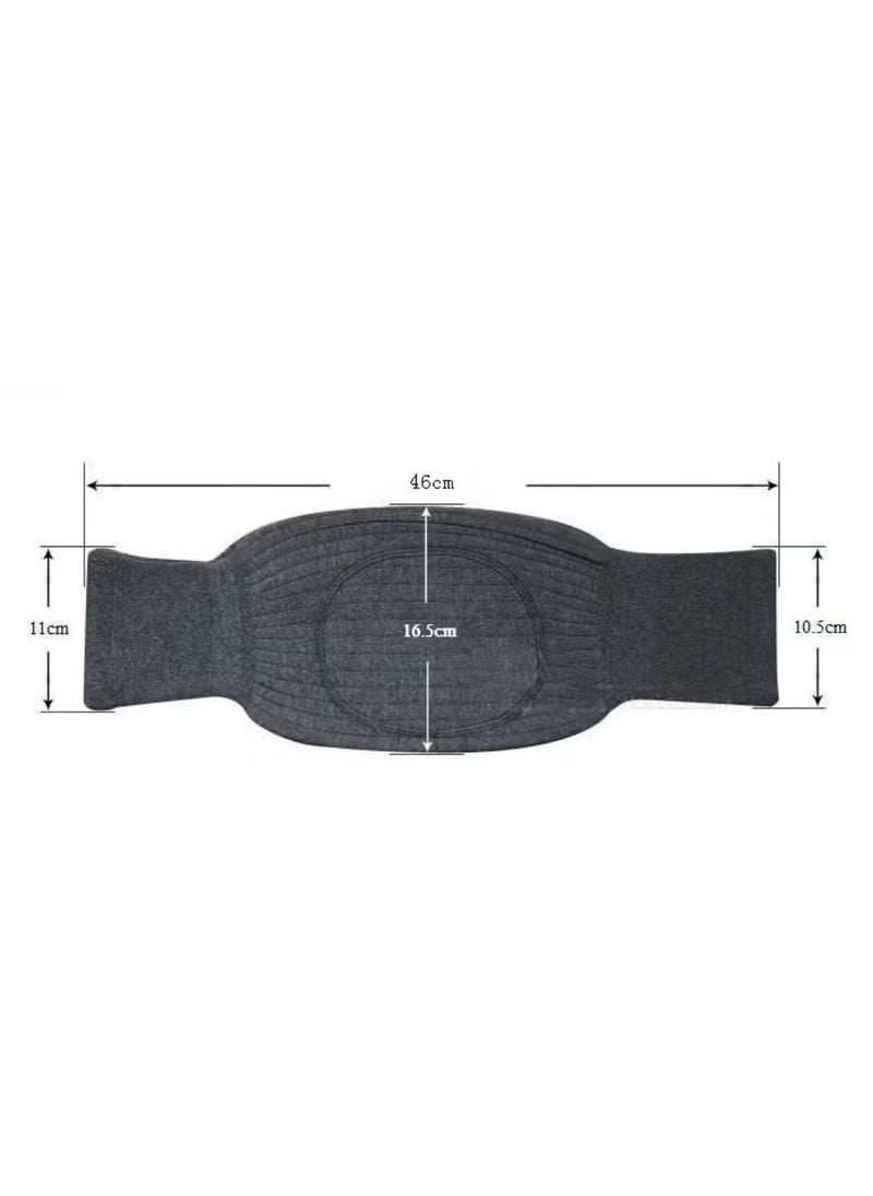 Generic - Unisex Winter Warm Thicken Cashmere Wool Knee Brace Support Pads Leg Warmers Thin Knee Sleeves for Men and Women Sports and Daily Wear (Dark Grey) - Image 1