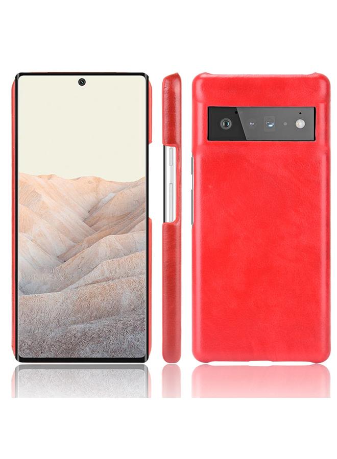 اس-توب جراب لهاتف Google Pixel 6 Pro مقاوم للصدمات مصنوع من مادة الليتشي PC + PU - Image 1