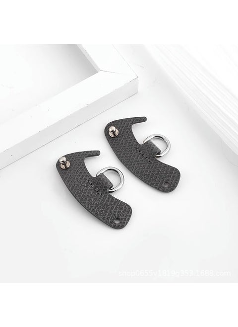 Artisan Leather Shoulder Strap Adjustable Short Handle[Graphite Gray] punch-Free pair (cowhide) [Graphite Gray] punch-Free pair (cowhide)