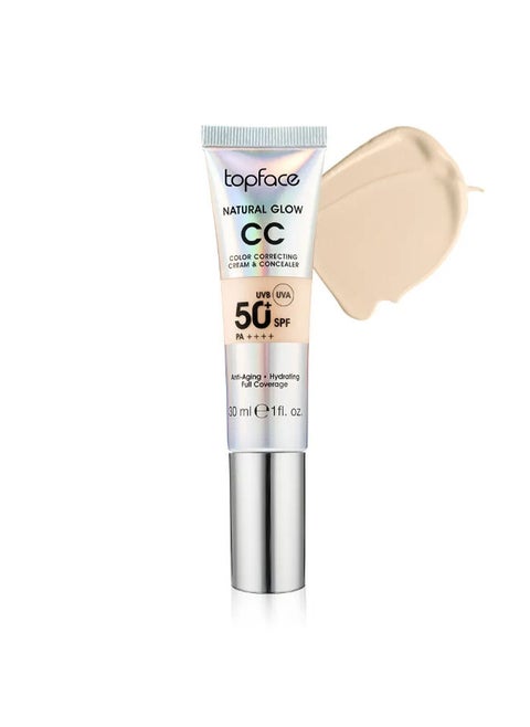 Natural Glow CC Color Correcting Cream & Concealer  50+ SPF