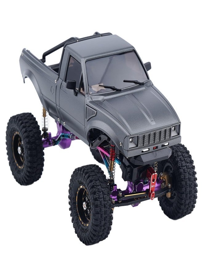 DJX SCX24 Body Shell with Bed Rack for Axial SCX24 C10 Bronco Wrangler Base Camp 1/24 RC Crawler Car (Gray) - Image 4