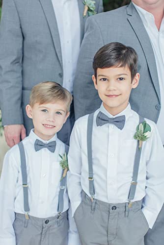 GUCHOL Suspenders Bow tie for Boys and Girls Adjustable Unisex Elastic With Strong Metal Clips(Red, 26 INCH(1-5Year) - Image 5