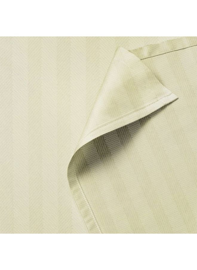 BYFT Tulip (Cream) King Size Flat Sheet and Pillow Covers with 1 cm Satin Stripe (Set of 3 Pcs) 100% Cotton, Soft and Luxurious Hotel Quality Bed linen-300 TC  - Image 4