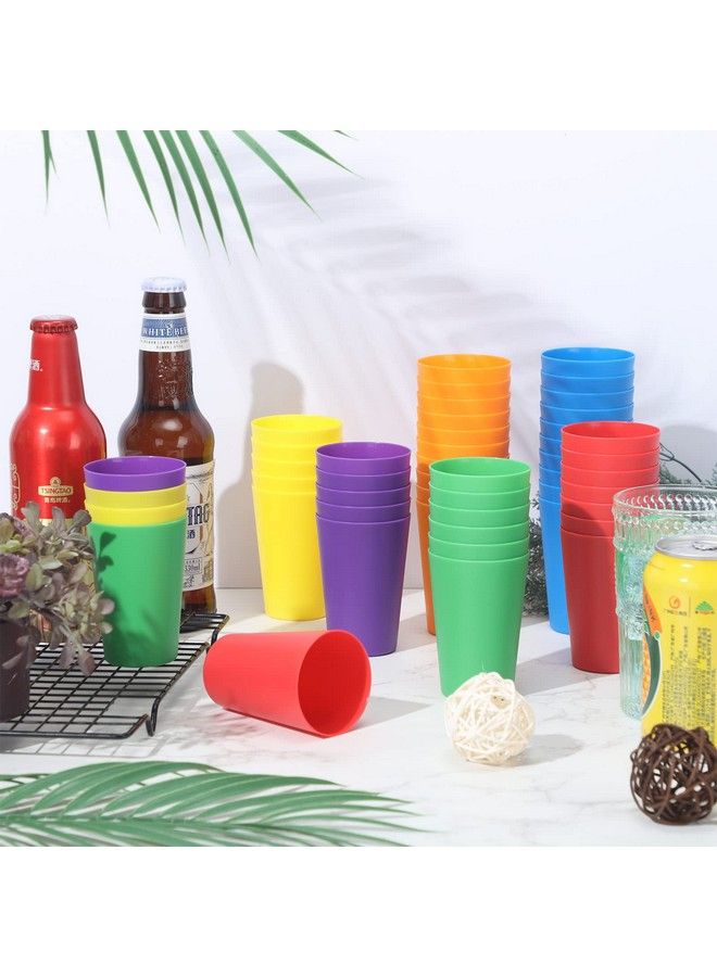 Yahenda 100 Pack 5.5 Oz Kids Reusable Plastic Cups Children Drinking Cups Colorful Plastic Cups Small Stackable Cups Toddler Cups Unbreakable For Toddlers Baby Adults School Camping Restaurant - Image 5