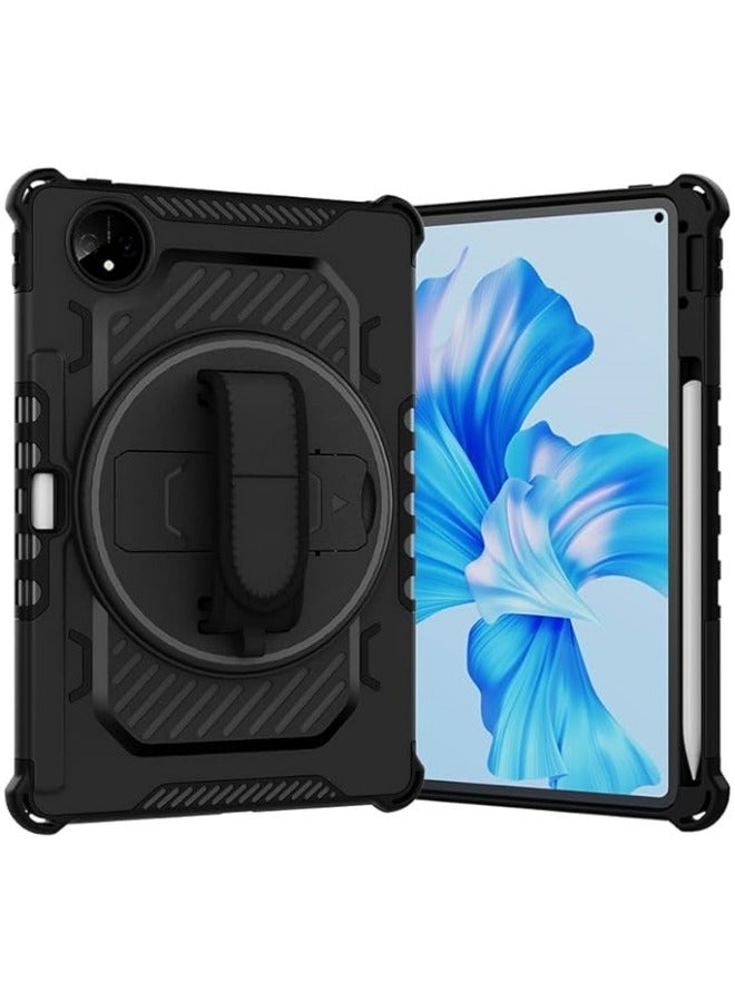 Compatible with Huawei Matepad Pro 11 Case 2022 with Rotate Stand u0026 Hand Strap u0026 Pencil Holder u0026 Shoulder Strap, Shockproof Rugged Protective Cover for Matepad Pro 11