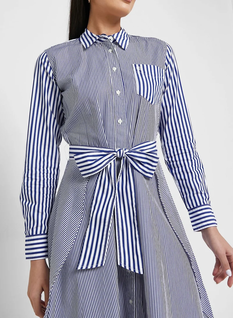 Lauren Ralph Lauren Polo Neck Belted Dress