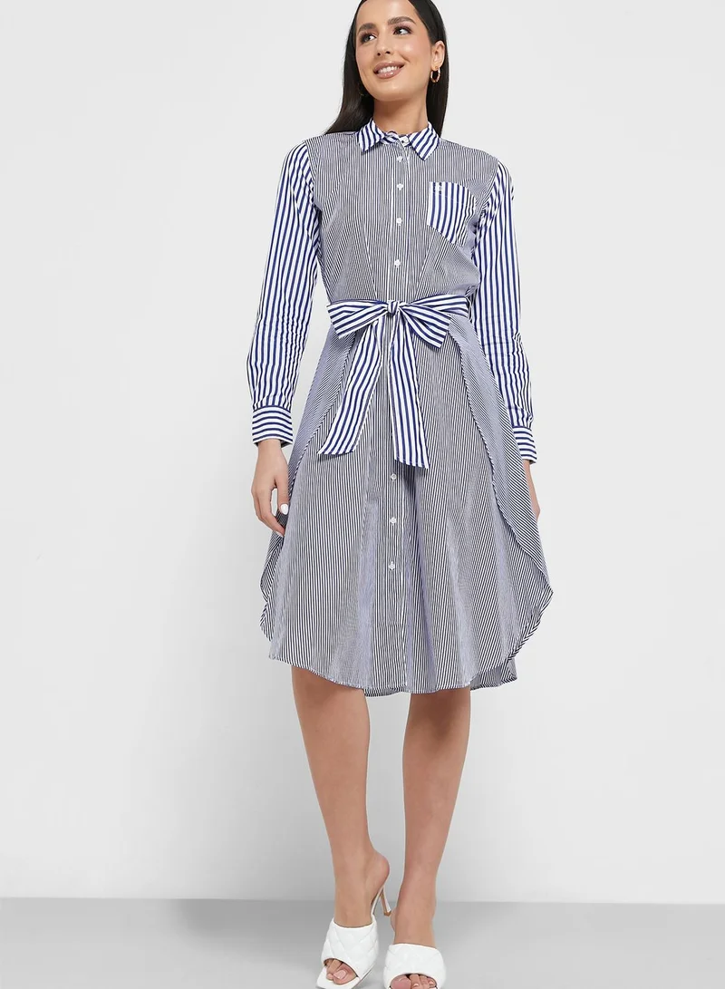 Lauren Ralph Lauren Polo Neck Belted Dress