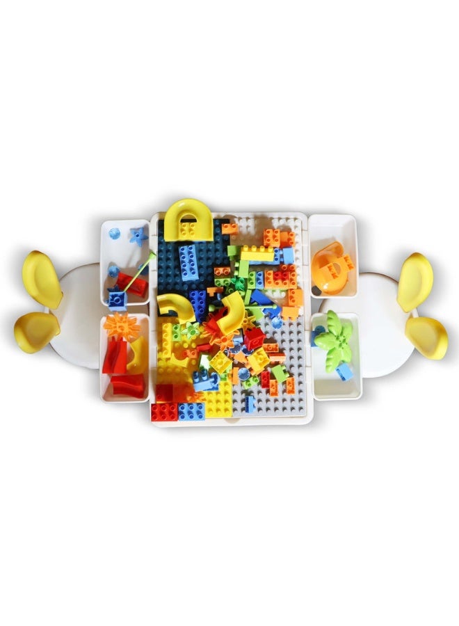 SUNDUS Little Genius Table – Upgraded Version | Multi-Functional Kids Learning & Activity Table with Blocks and 2 Chairs - Image 5