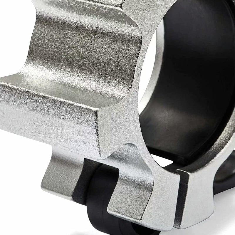 Berfea Metal Olympic Barbell Clamps 2inch Heavy Duty Exercise Collars,Weight Clips for 2" Barbell,Quick Release Weight Clamps for Weightlifting, Olympic Lifts Strength Fitness Training 1 Pair - Image 5