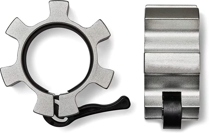 Berfea Metal Olympic Barbell Clamps 2inch Heavy Duty Exercise Collars,Weight Clips for 2" Barbell,Quick Release Weight Clamps for Weightlifting, Olympic Lifts Strength Fitness Training 1 Pair - Image 4