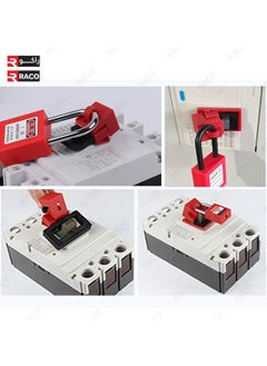RACO RACO Giffex Circuit Breaker Lock, Good Insulation Engineering Plastic Clamp On Circuit Breaker Lockout Large Temperature Resistance  - Image 5