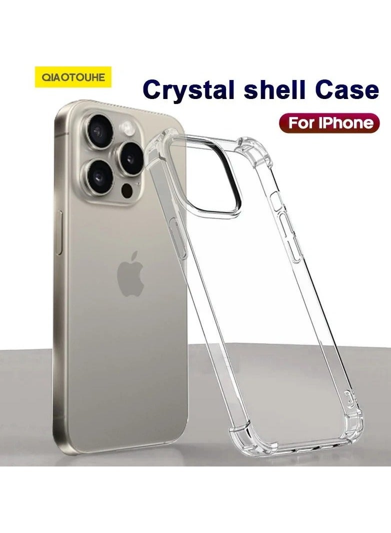ENMAC "Crystal Clear Bumper : Premium iPhone 15 Pro Max Case for Effortless Style and Protection. Clear - Image 3