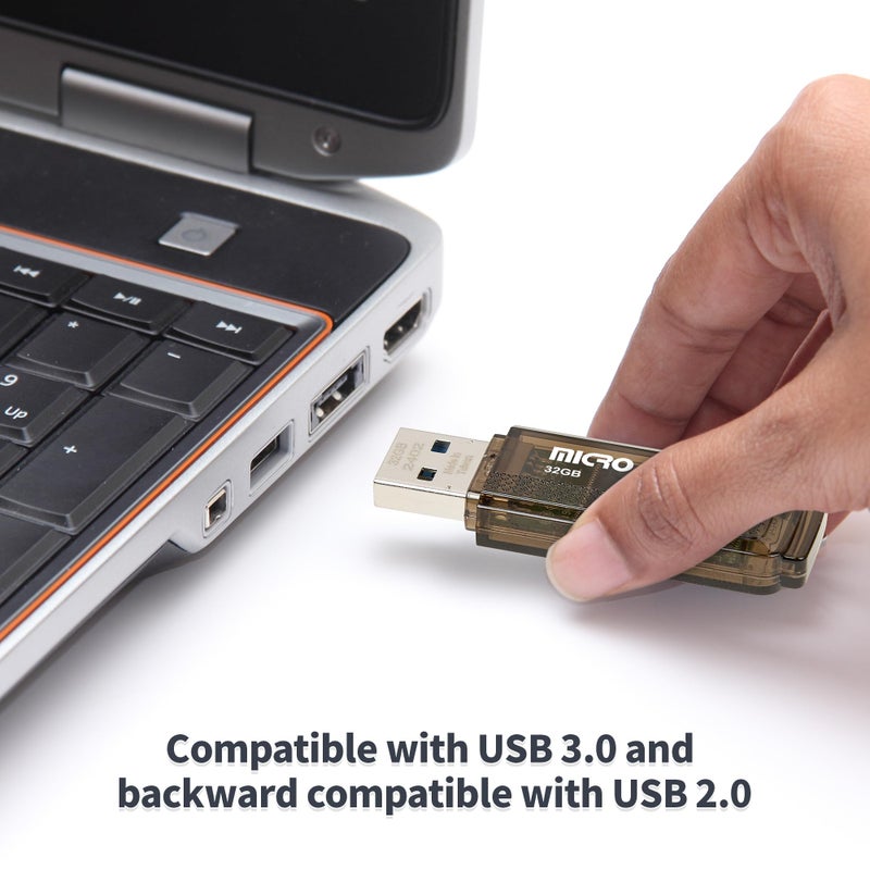 INLAND Micro Center Superspeed 10 Pack 32GB USB 3.0/USB3.1 Gen1 Flash Drive Gum Size Memory Stick Thumb Drive Data Storage Jump Drive, 10X Faster Than USB 2.0 USB Drives (32G 10-Pack) - Image 4