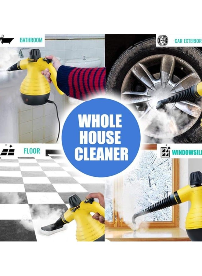 Denx Portable Handheld Steam Cleaner 1200w Multifunctional High Temperature With 9 Pieces Accessories Suitable For Kitchen Sofa Bathroom Window - Image 3