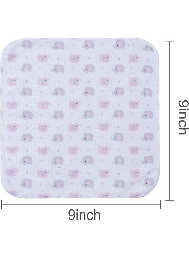 Softan Baby Washcloths, 24Pack Baby Wash Cloths Extra Soft & Ultra Absorbent, Baby Towels and Washcloths Face Towel Unisex for Boys Girls Face & Body, Washclothes Gentle on Sensitive Skin, 9''x 9'' - Image 3