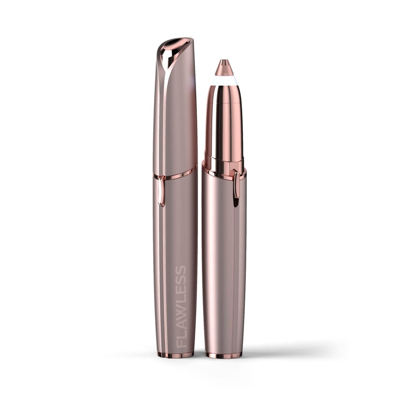 Finishing Touch Flawless Brows Eyebrow Hair Remover Electric Razor for Women with LED Light for Instant and Painless Hair Removal - Image 1