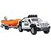 Metanyl Pickup Truck Trailer Towing Speed Boat 2 in 1 Playset Diecast Model Car Metal Pull Back Toy Cars 136 SUV Vehicle Outdoor Sandbox Adventure Play Set Doors Open Light Sound Boys Toys Kids Gifts - Image 4
