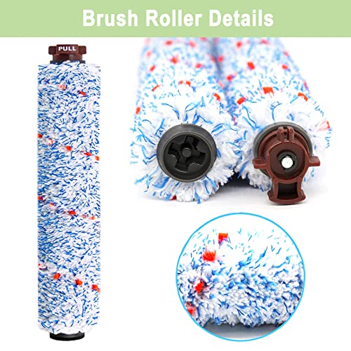 Bvhonwe 8 Pack Replacement Parts Compatible with Bissell CrossWave 1785 2306 3888A Vacuum Cleaner 4 Pack Multi-Surface Brush Roll 1868 4 Pack Vacuum Filter 1866 Compare to Part 1608683 160-8683 1608684 - Image 3
