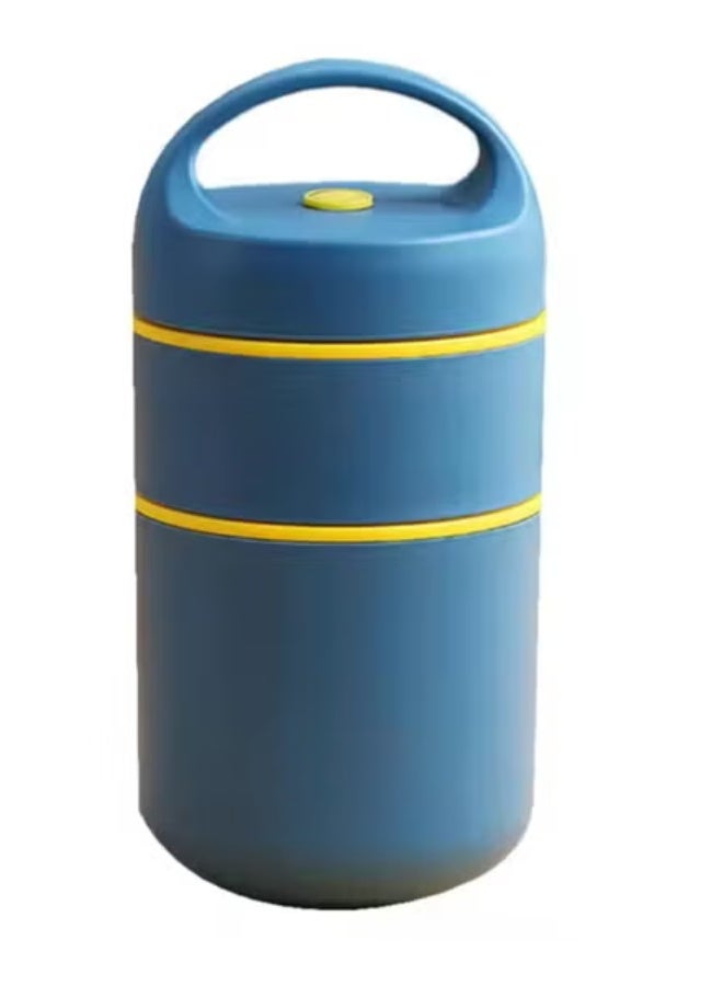 Twisoo Stainless Steel Vacuum Thermal Lunch Box – Insulated Food Container with Leak-Proof Soup Cup & Carry Bag, Portable Bento Lunch Box for Kids, School, Office & Travel - Image 1