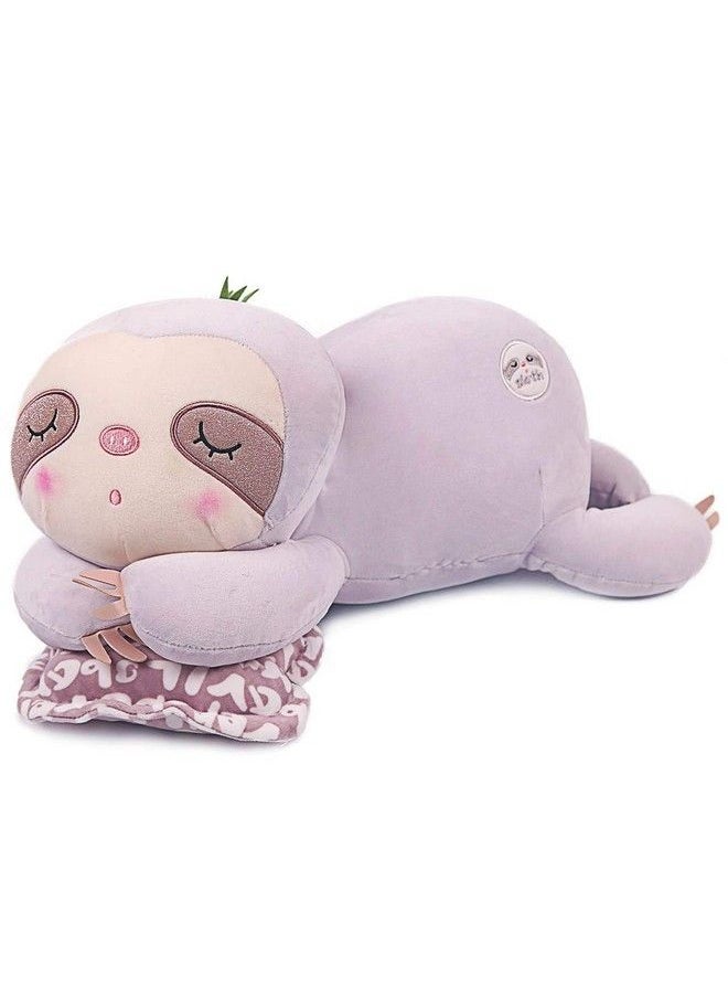 ARELUX 21.7" Stuffed Sloth Plush Animal Pillow,Soft Plushie Hugging Pillow Doll Toy Gifts For Birthday Valentine, Christmas,Suit For Sofa Chair Bed  - Image 2